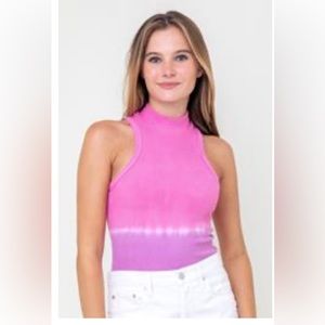 Mock Neck Bodysuit - Juniper Blu, Size M, NWOT